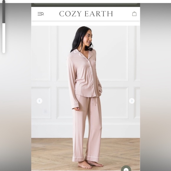 Cozy Earth Intimates & Sleepwear Cozy Earth Long Sleeve Bamboo Pink